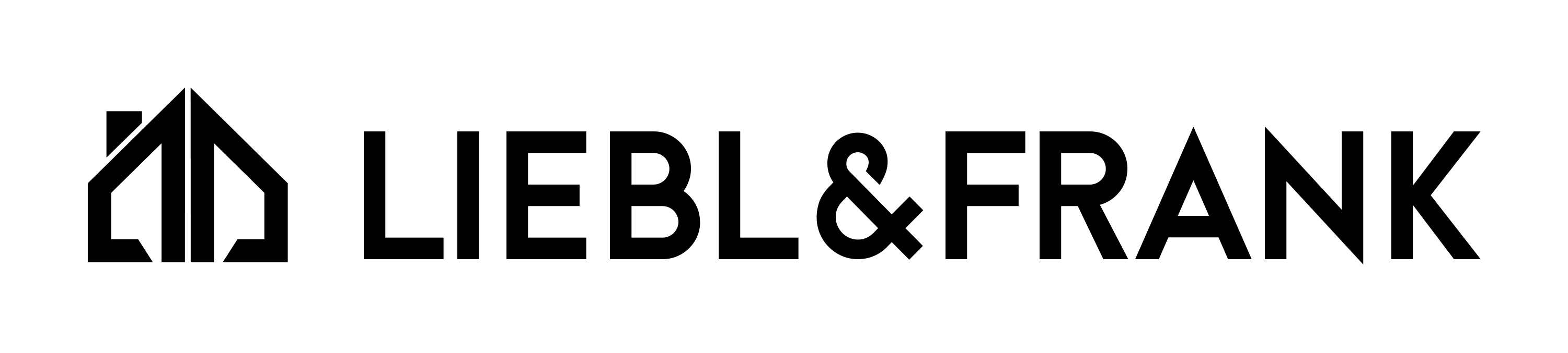 Logo von Liebl & Frank groß in Schwarz
